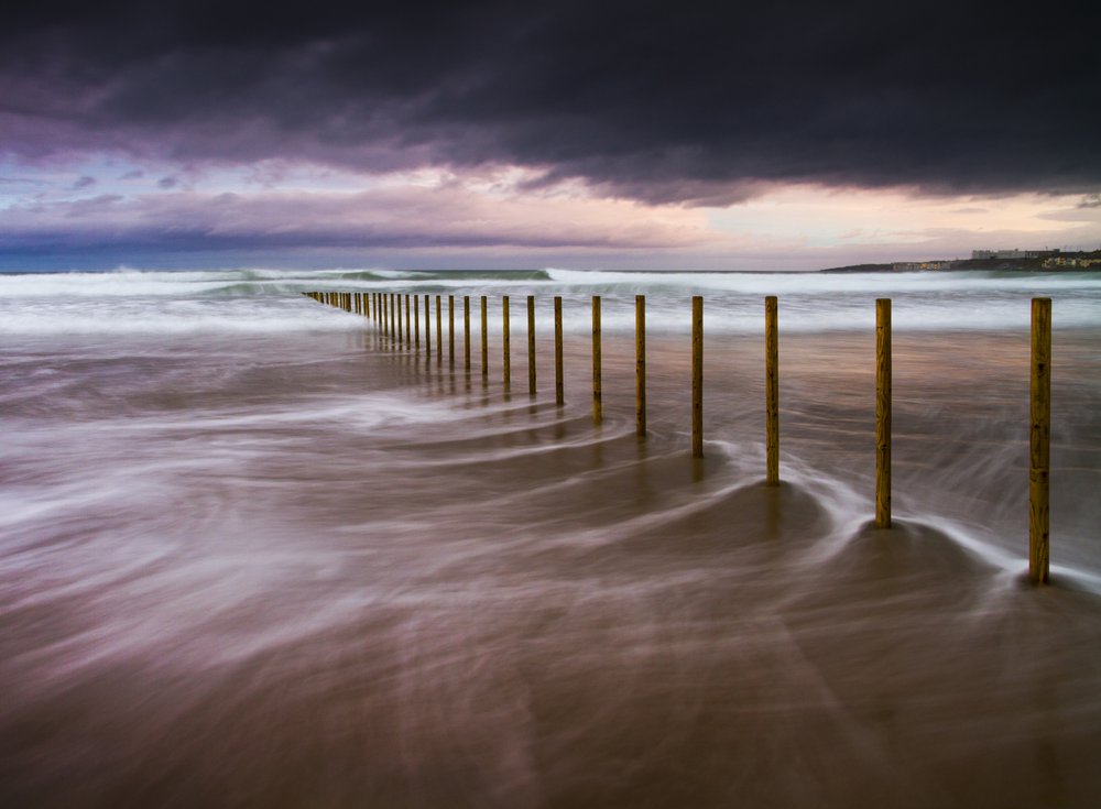 Purple Dusk Beach Posts