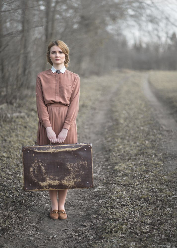 Vintage Woman Traveler