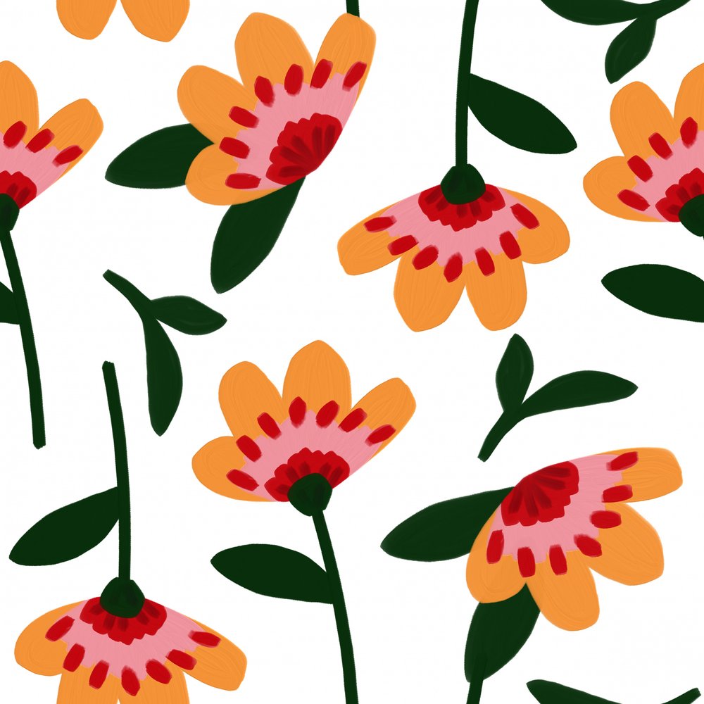 Vibrant Orange Flowers