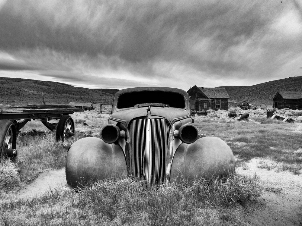 Abandoned Ghost Town Car
