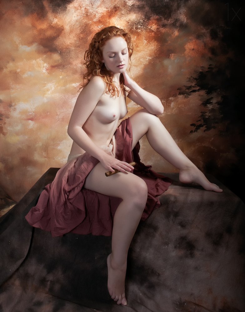 Contemplative Nude Figure