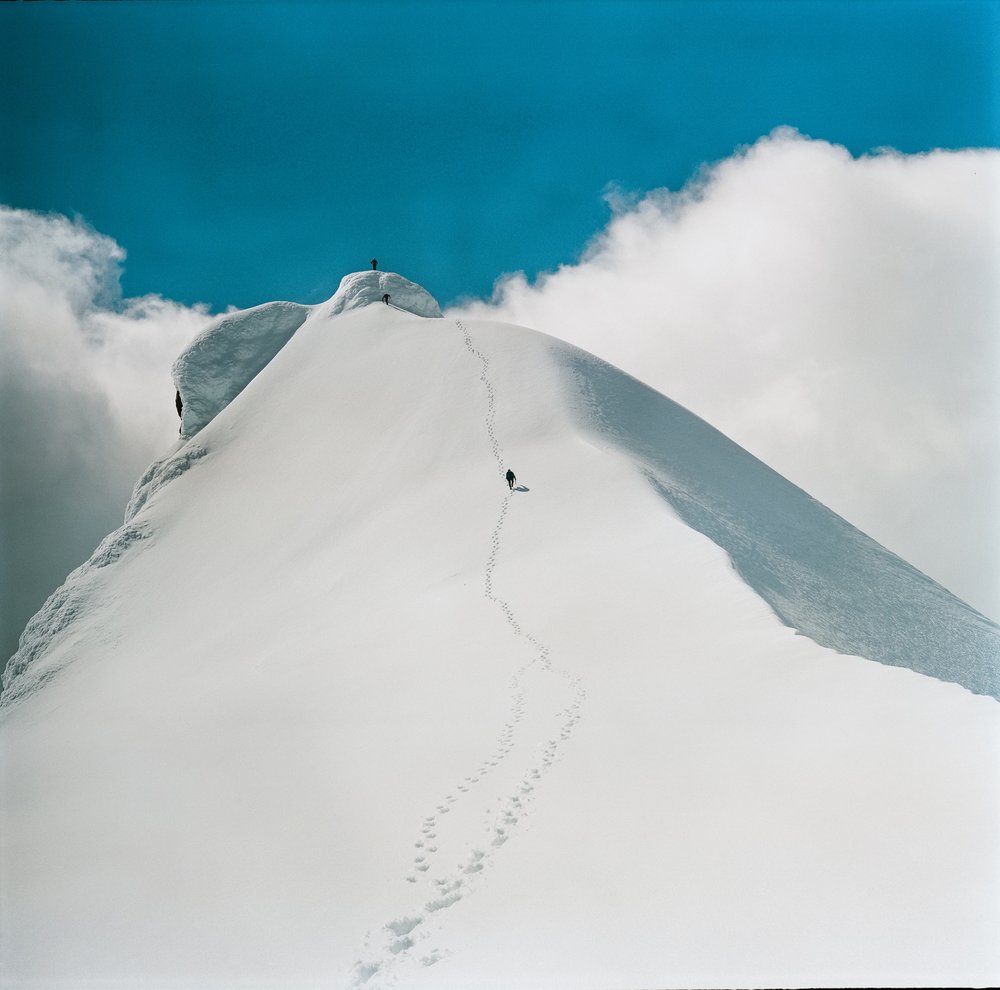 Snowy Mountain Ascent