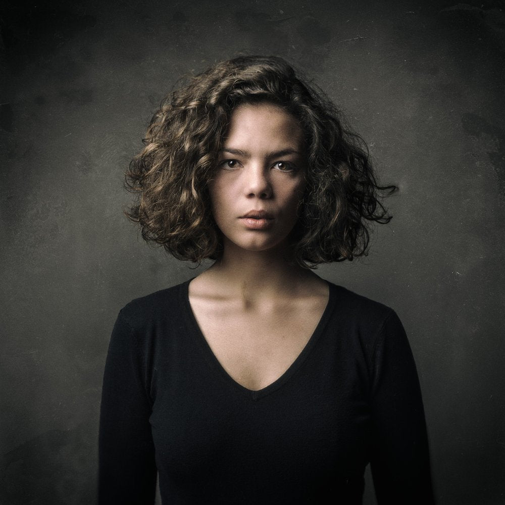 Intense Gaze Young Woman
