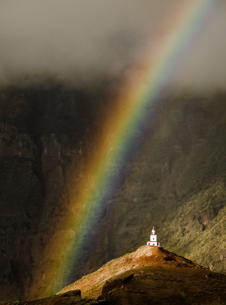 Rainbow Over Hilltop Chapel
