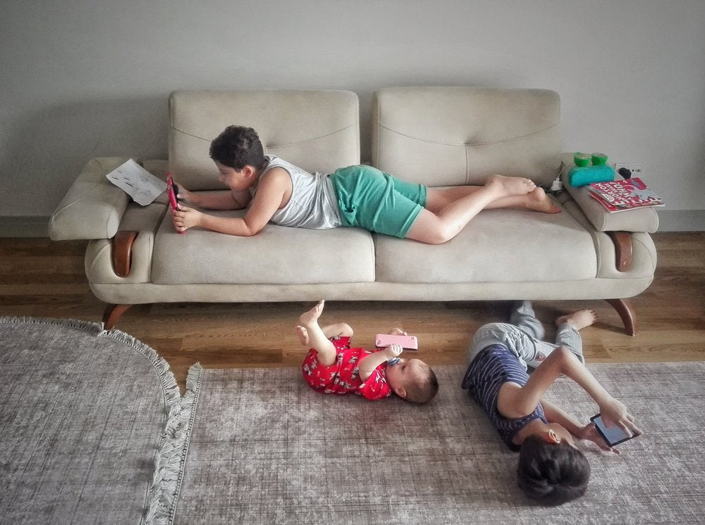 Three Boys Relaxing