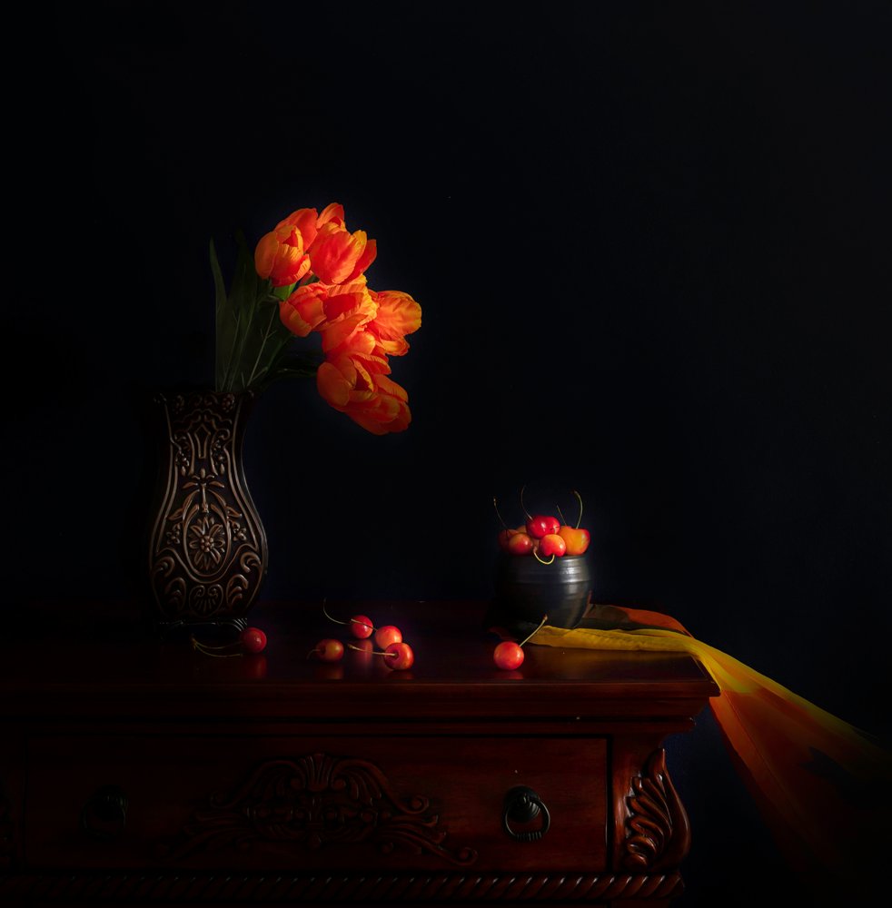 Moody Floral Still Life
