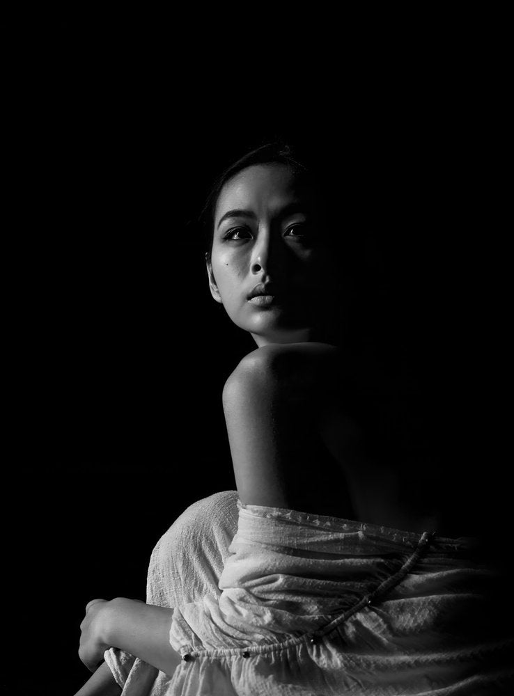 Mysterious Gaze Portrait