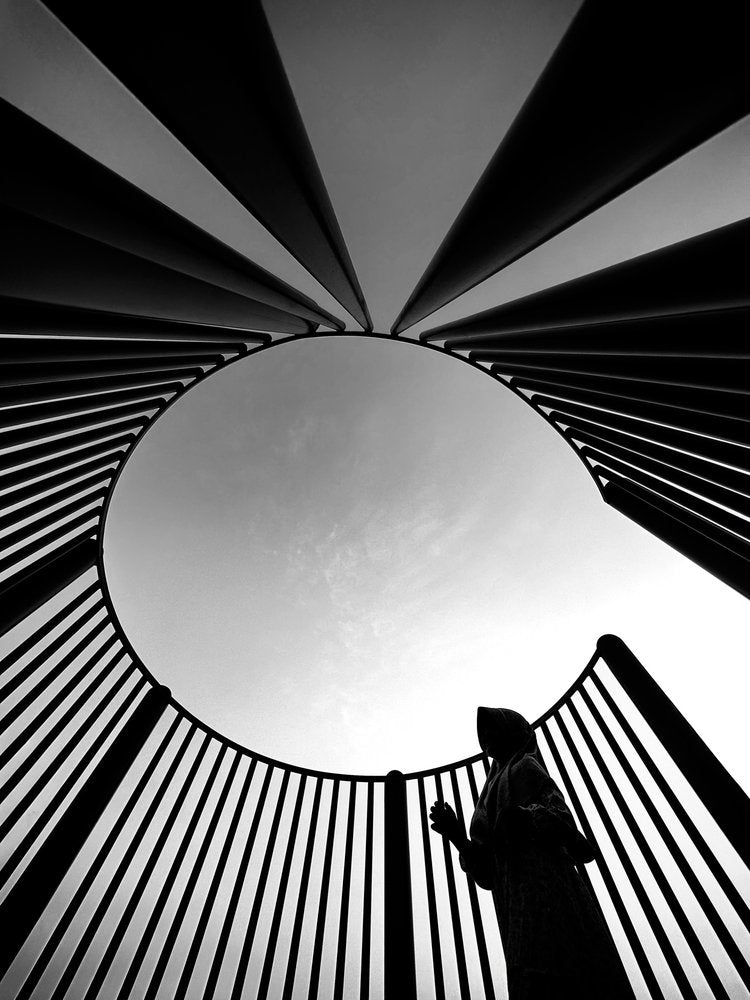 Dramatic Spiral Silhouette