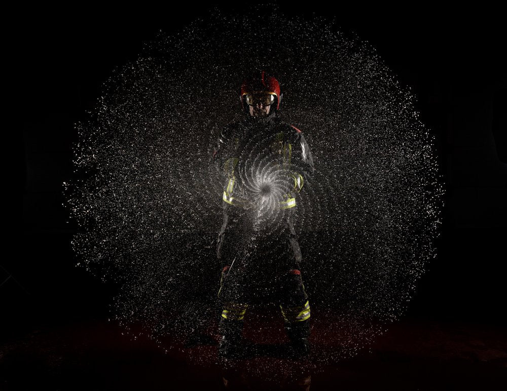 Firefighter Water Swirl