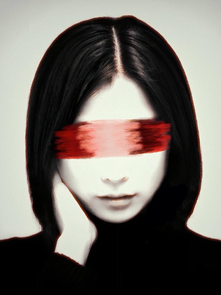 Hidden Gaze Portrait