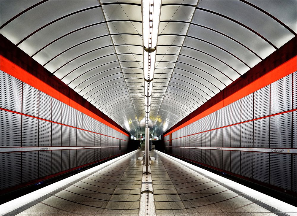 Modern Subway Station Munich