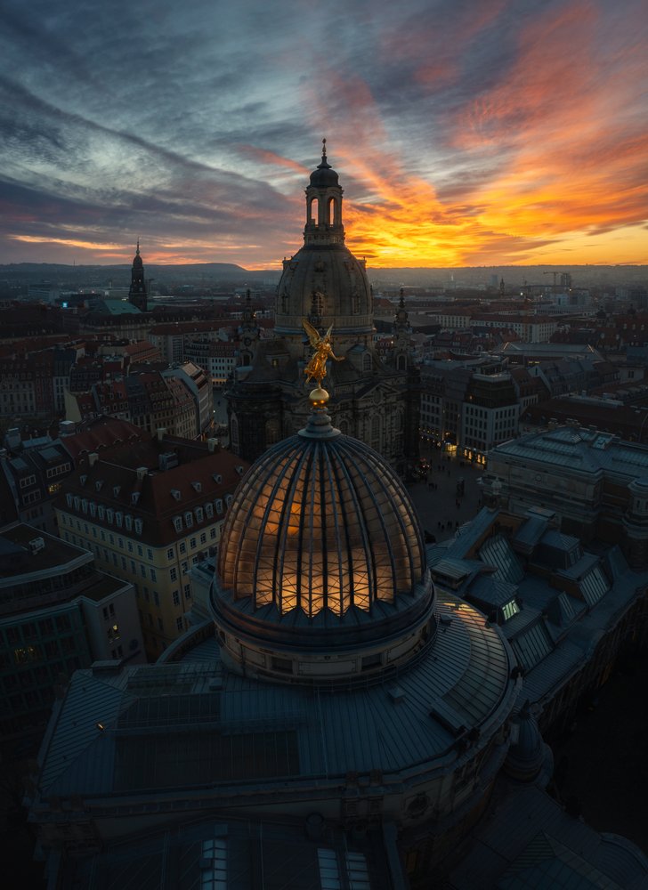 Dresden Sunset Cityscape