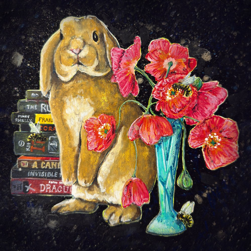 Whimsical Rabbit Poppies Books
