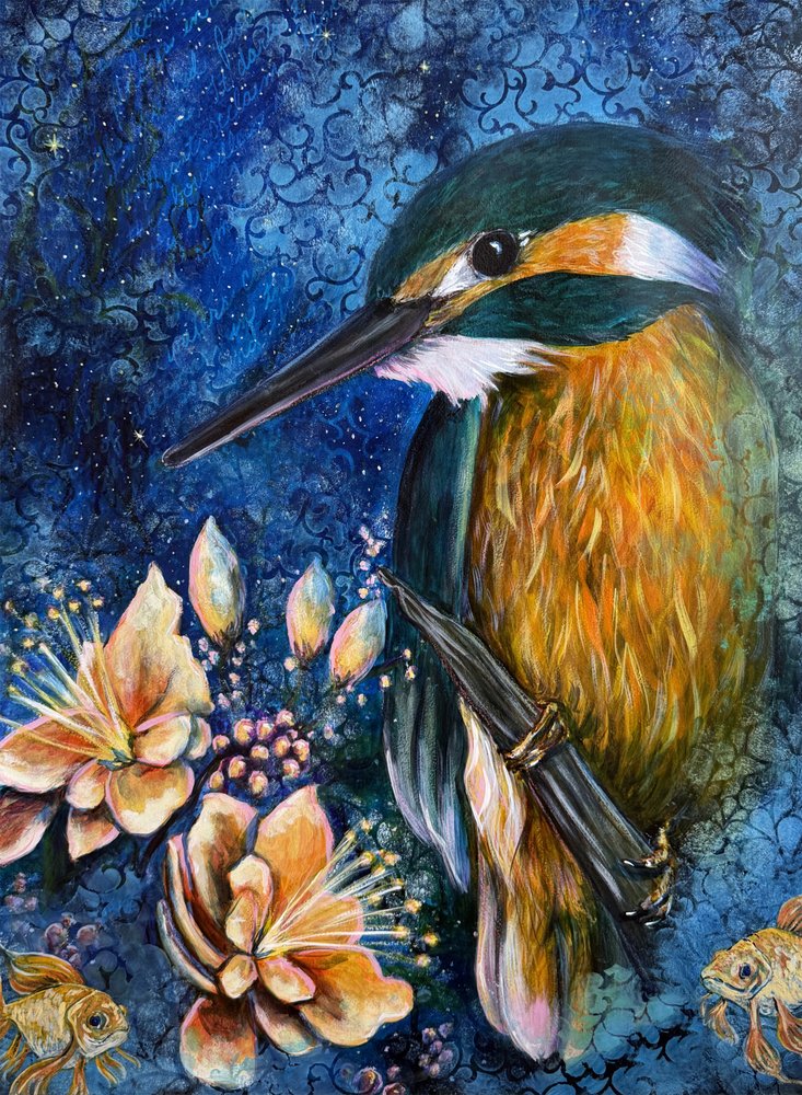 Mystical Kingfisher Bloom