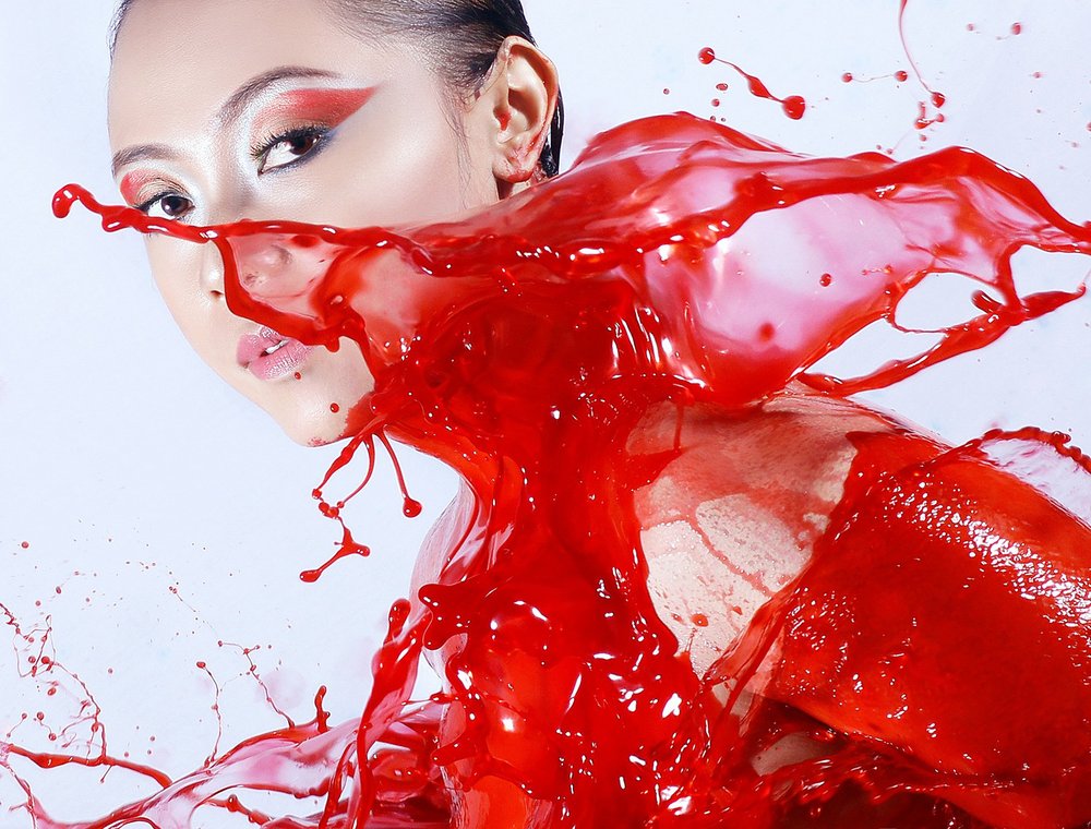 Artistic Red Splash