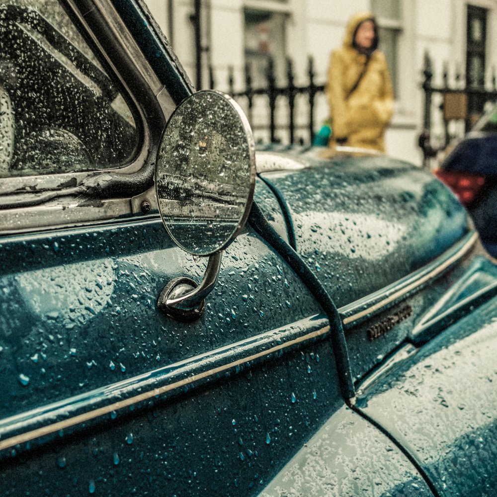 Rainy Day Classic Car