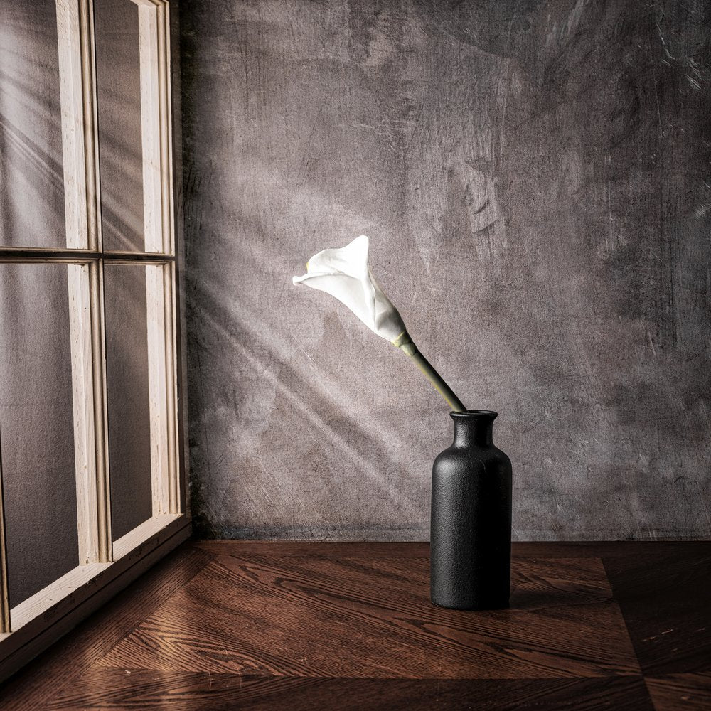 Sunlit Calla Lily Vase