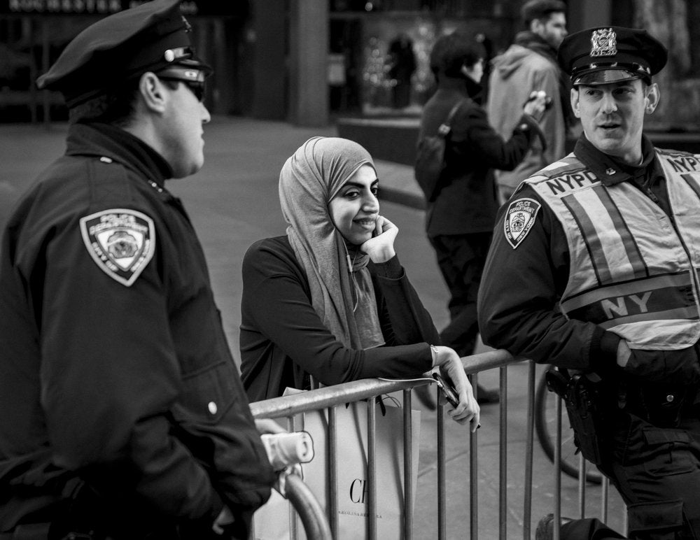 City Police Smiling Woman