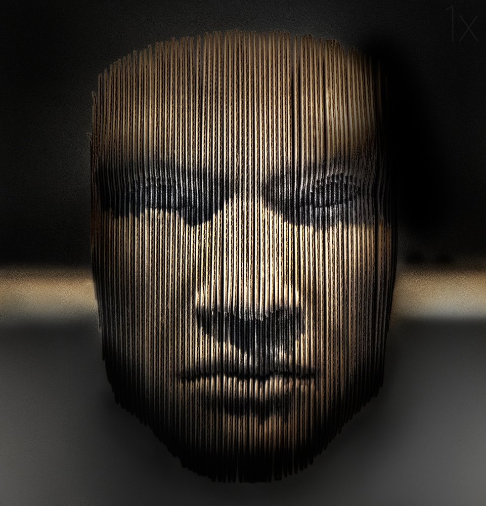 Golden Sliced Portrait