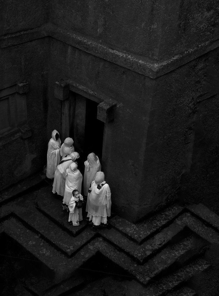 White Robes Sacred Steps