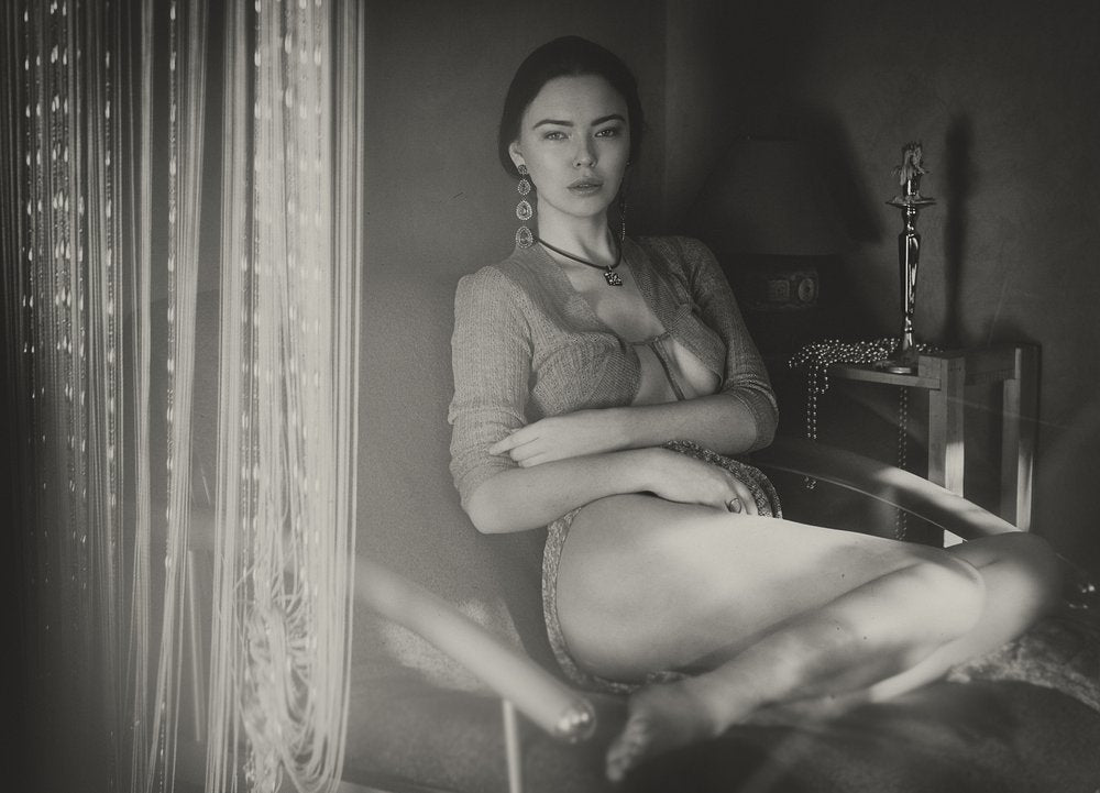 Sensual Seated Gaze