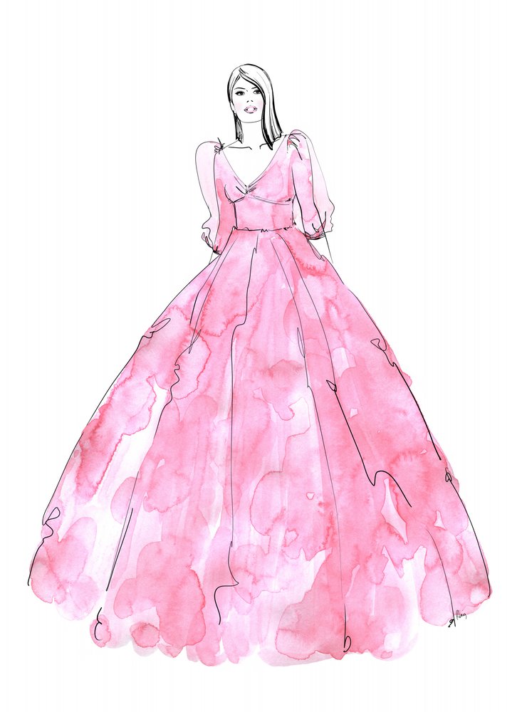 Graceful Pink Gown