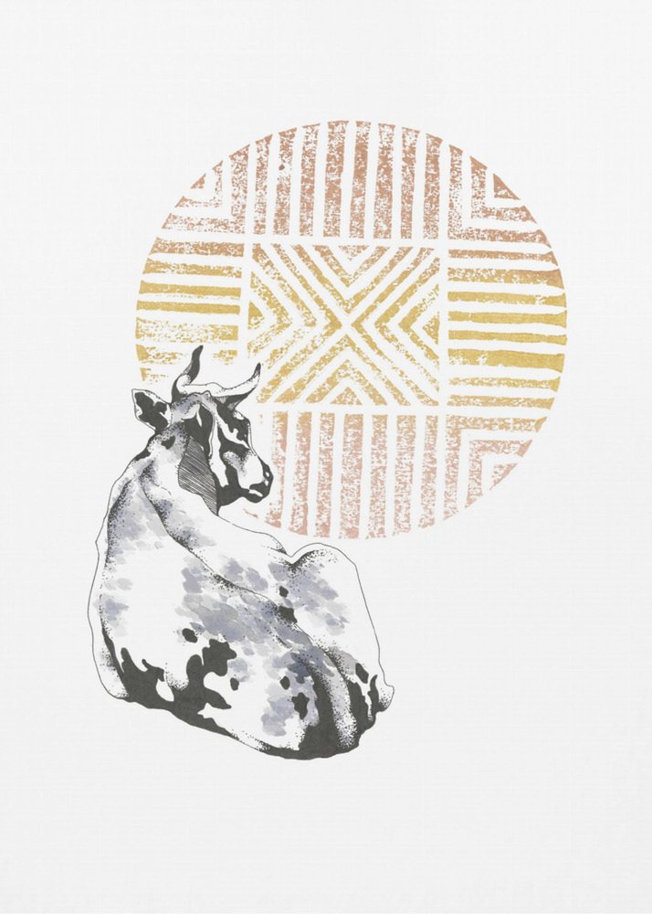 Bohemian Cow Sun
