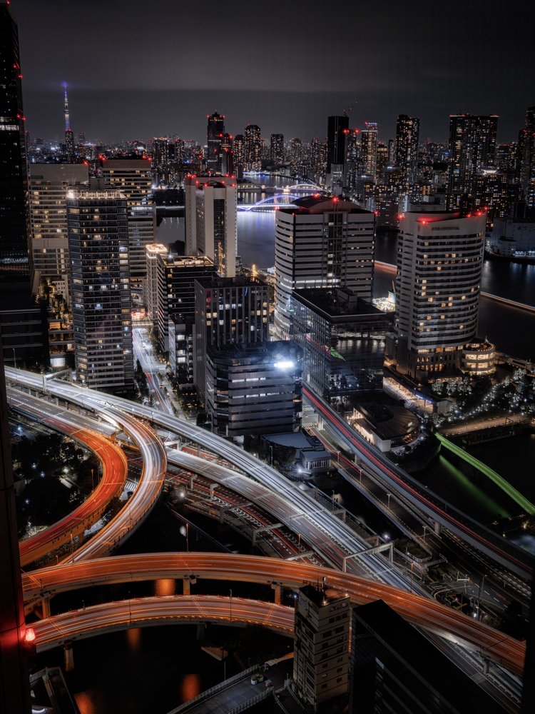 Vibrant City Nightscape