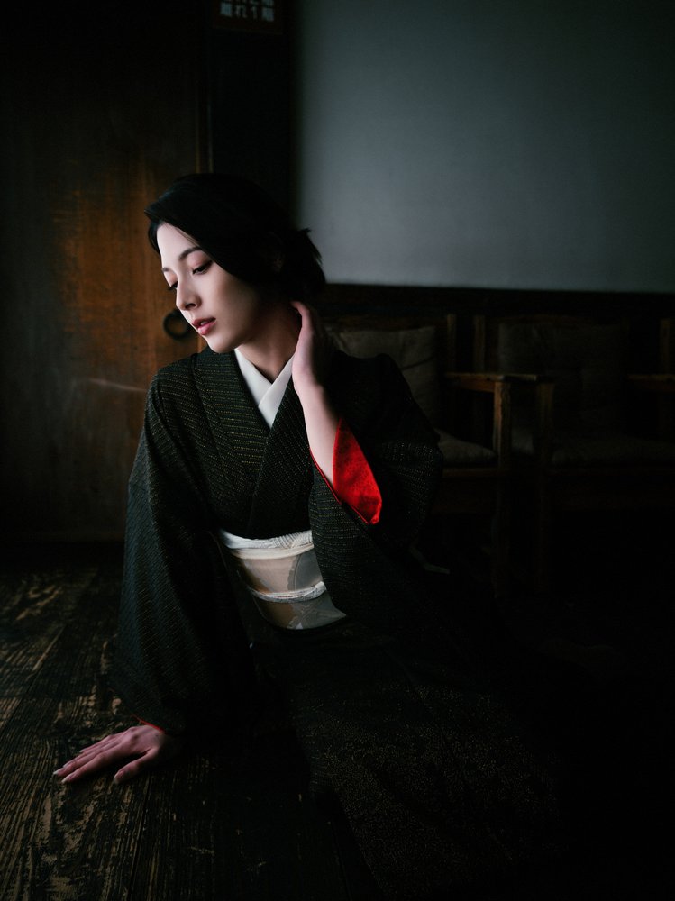 Elegant Kimono Portrait