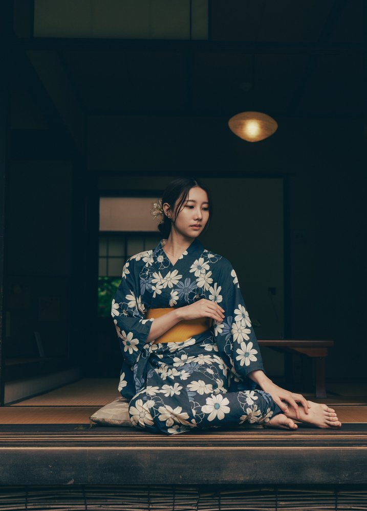Japanese Woman Quiet Moment