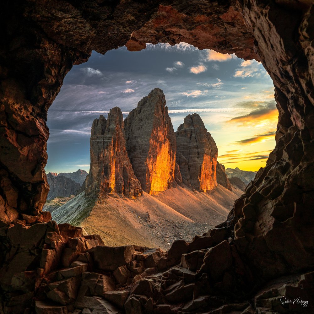 Golden Peaks Cave View