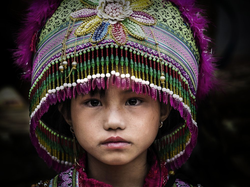 Vibrant Tribal Child