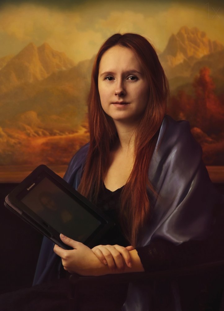 Digital Mona Lisa Portrait