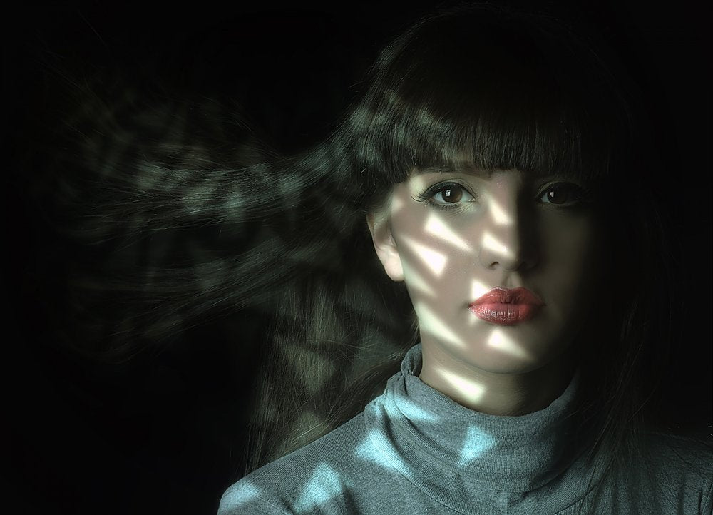 Patterned Light Portrait