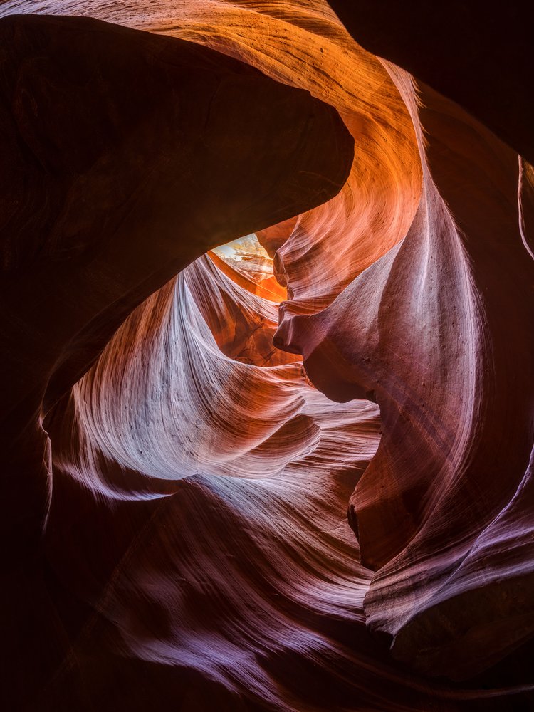 Vibrant Slot Canyon Light