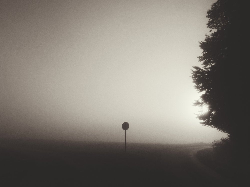 Lonely Foggy Road