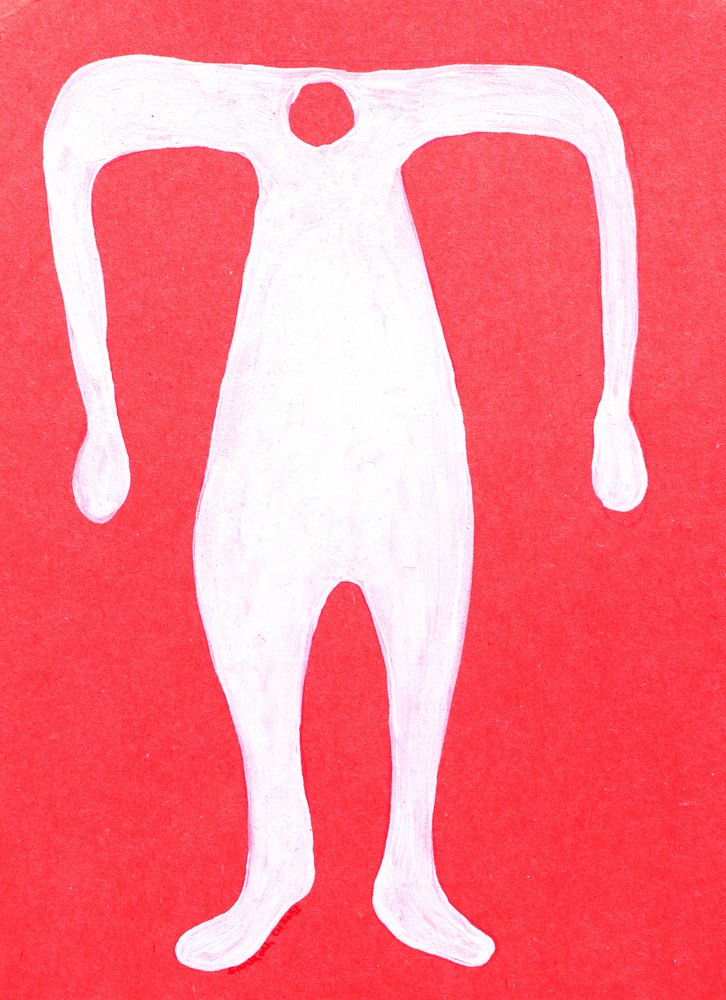 Abstract White Figure