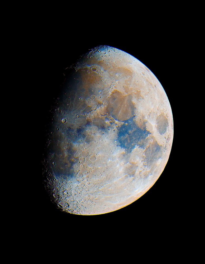 Colorful Lunar Surface