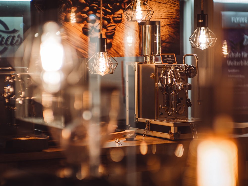 Warm Coffee Machine Glow