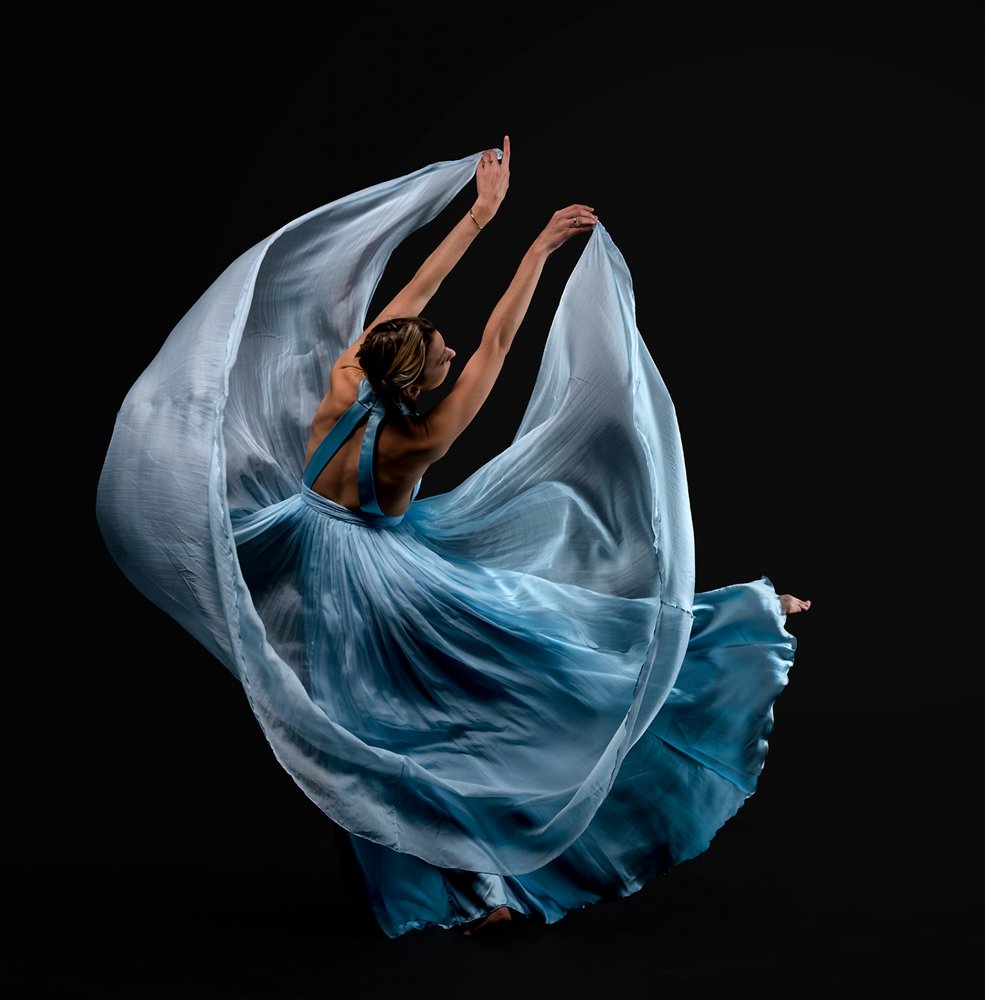 Graceful Dancer In Blue