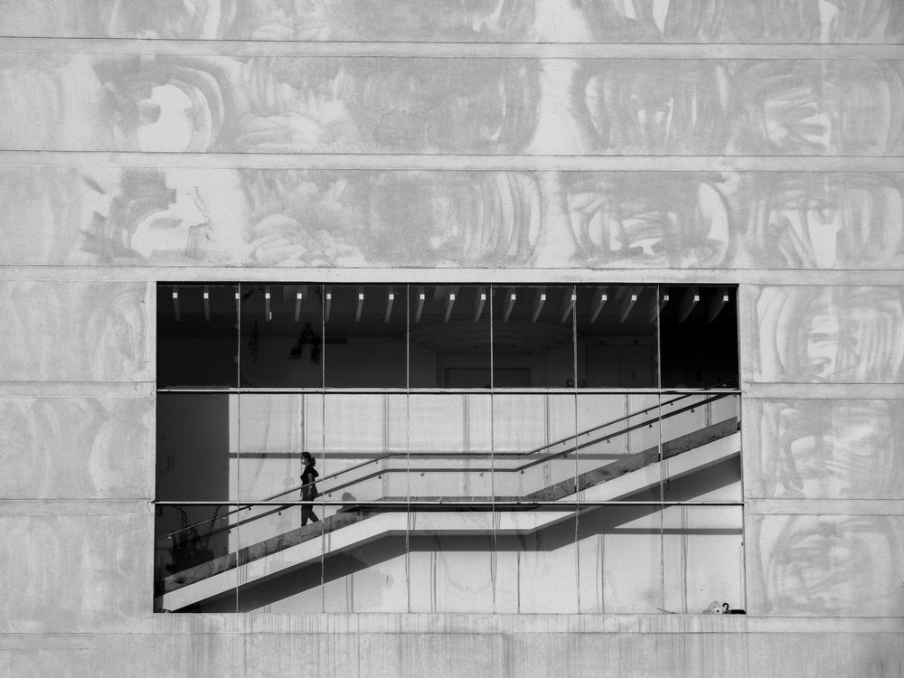 Urban Staircase Silhouette