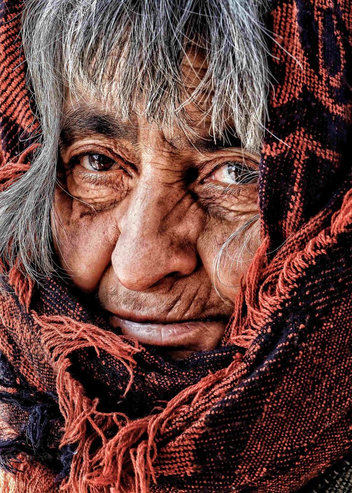 Elderly Woman's Gaze
