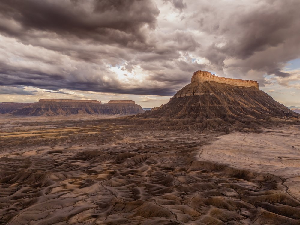 Dramatic Desert Mesas