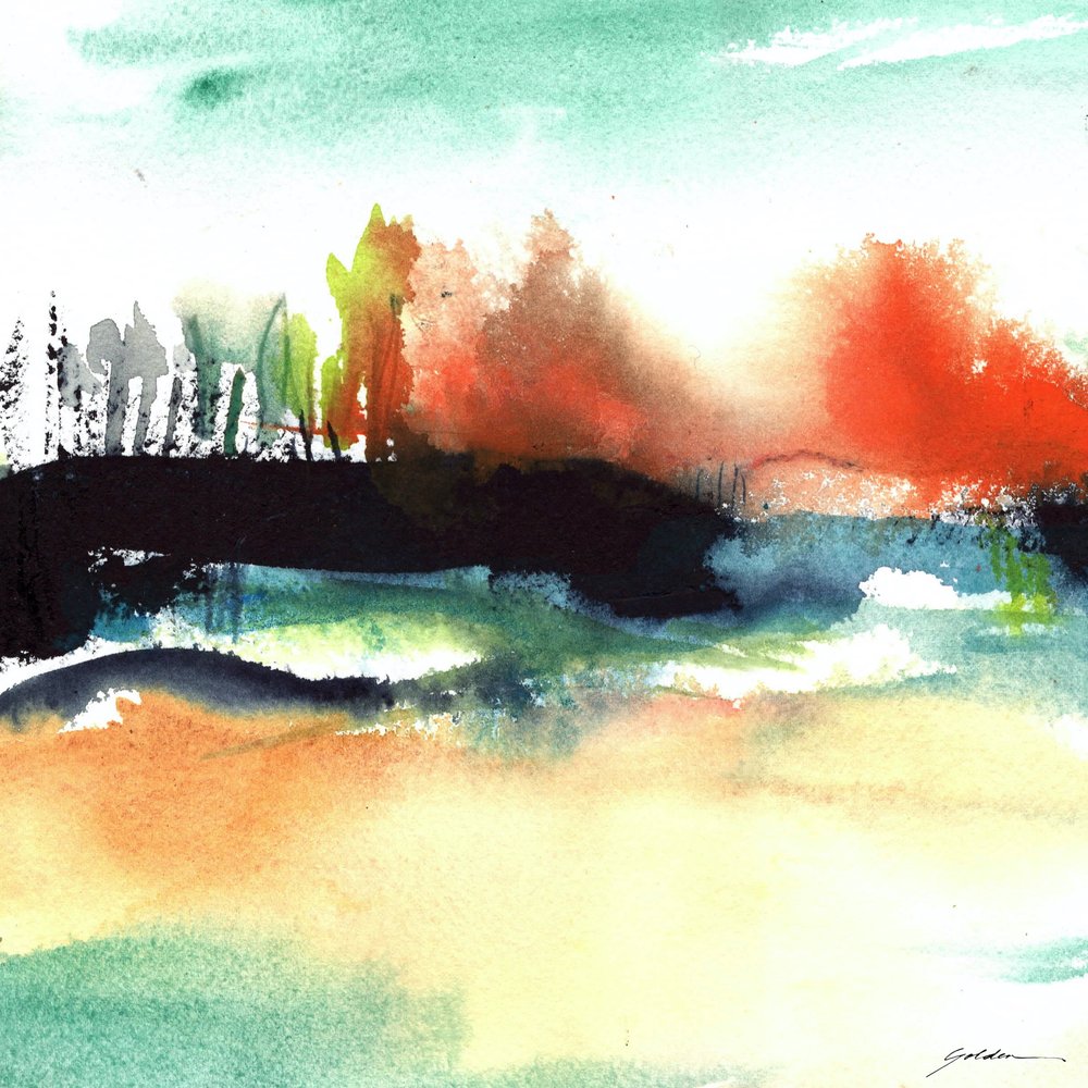 Vibrant Abstract Landscape