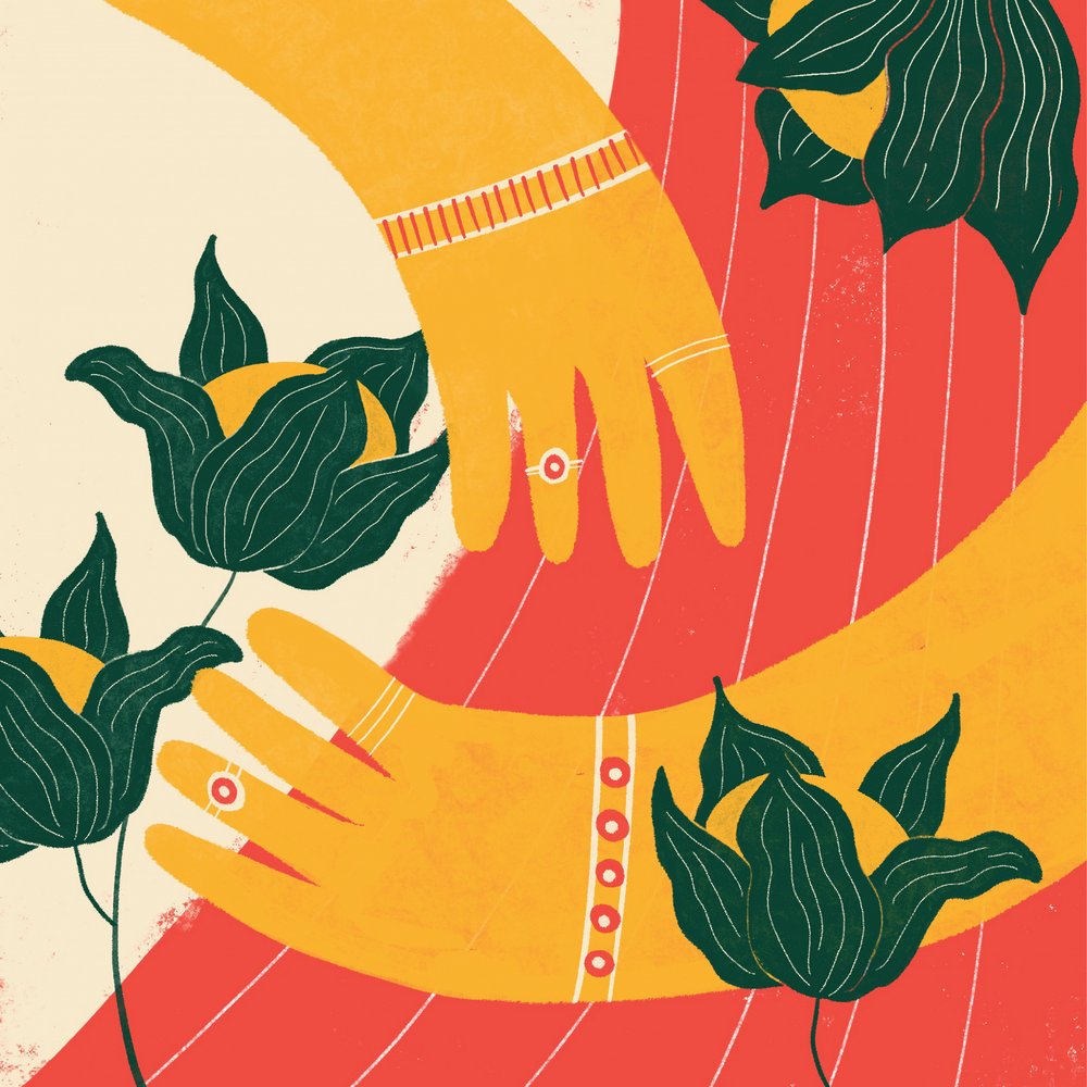 Intertwined Hands Bloom
