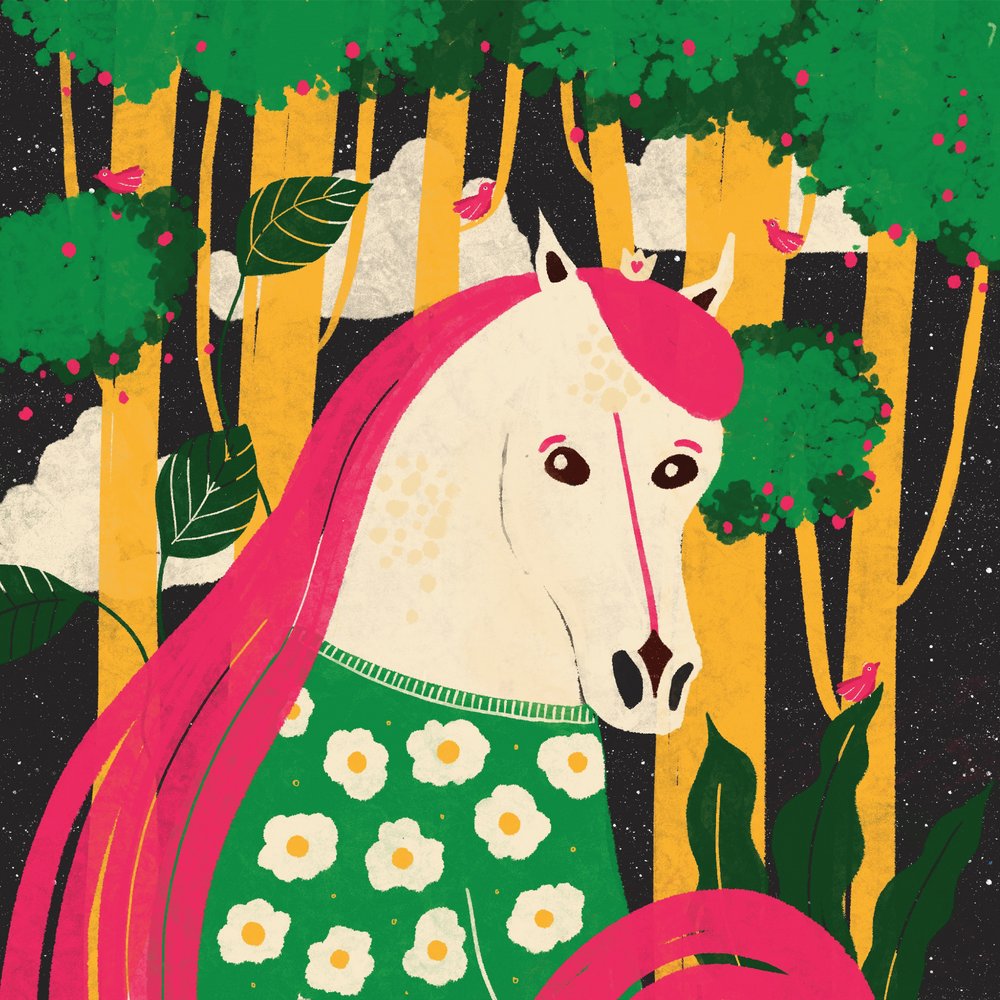 Whimsical Forest Horse