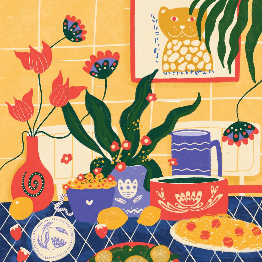 Vibrant Kitchen Still Life