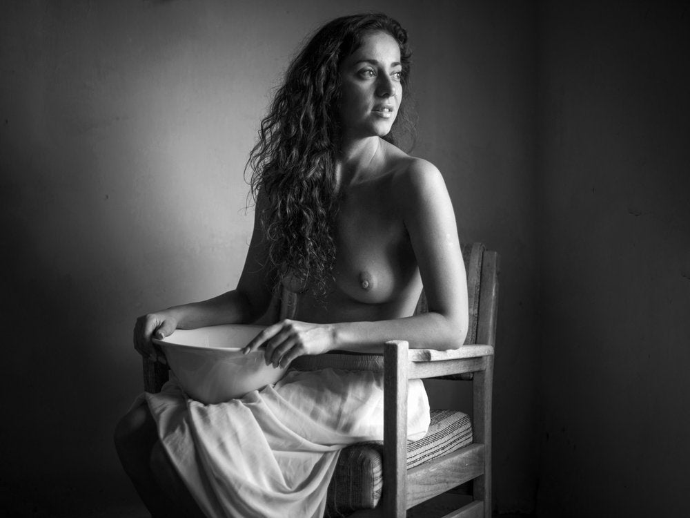 Pensive Woman with Bowl