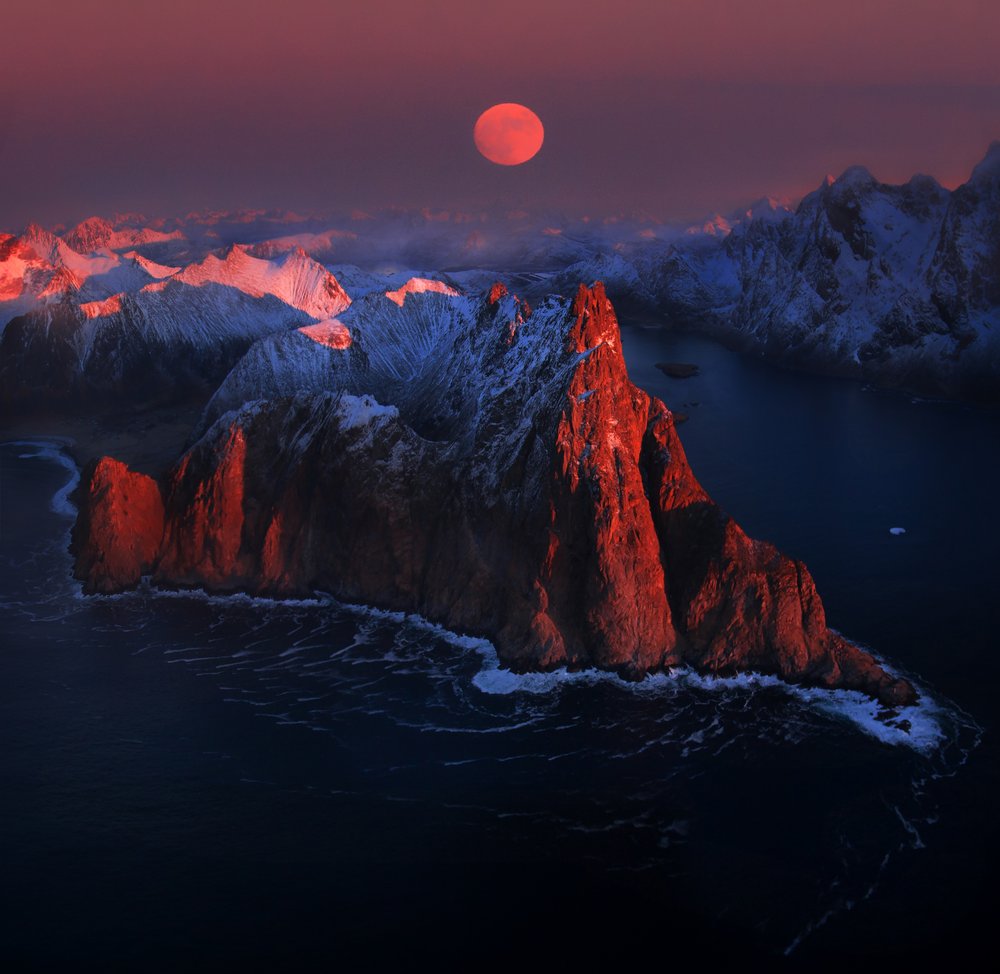 Red Moon Mountain Fjord