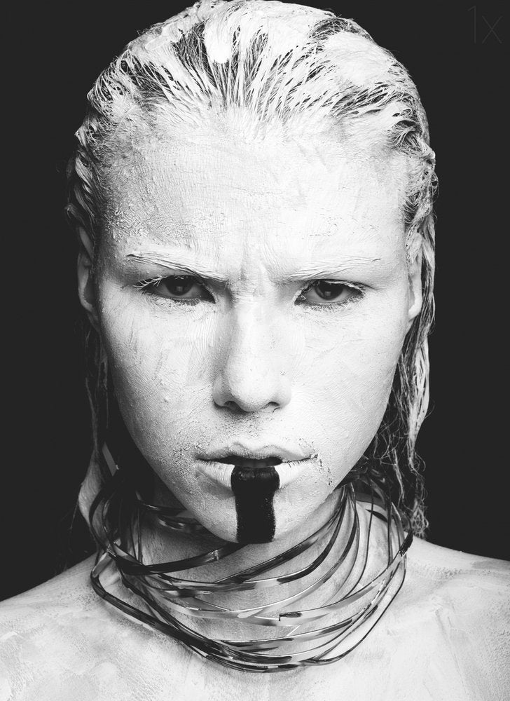 Dramatic White Face Art
